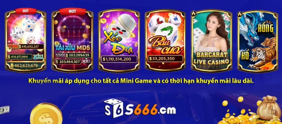 Điều khoản khuyến mãi S666 về game tài xỉu