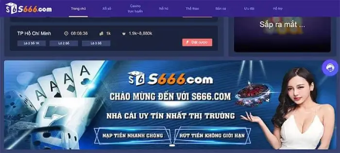 S666 – Nhà cái tặng tiền chơi thử hàng đầu